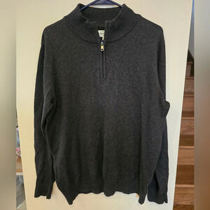 Men's Hawker Rye Cotton Cashmere 1/4 Zip Sweater‎ Size Medium